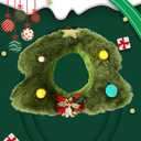 Christmas Tree Hat for 6.67in/17cm Doll, Green Cute Doll Christmas Outfit Festive Holiday Costume Clothes Headwear for Play & Display Accessories