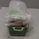 Enameled Cast Iron Dutch Oven, Oblong Bread Oven for Sourdough Bread Baking, Baking Pan, Dual Handles, Oven Safe, 4 Quart, Pistachio Green