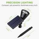 InnoGear Solar Lights Outdoor Waterproof Solar Garden Light for Outside Yard Landscape Lighting Pathway Spot Lights Spotlight Wall Light Auto On/Off, Warm White