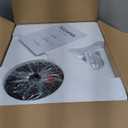 42 Inch Black Ceiling Fans with Lights and Remote, Flush Mount Low Profile Ceiling Fan for Bedroom, Living Room, Patio, Dimmable 6 Speeds Noiseless Reversible, ETL Listed