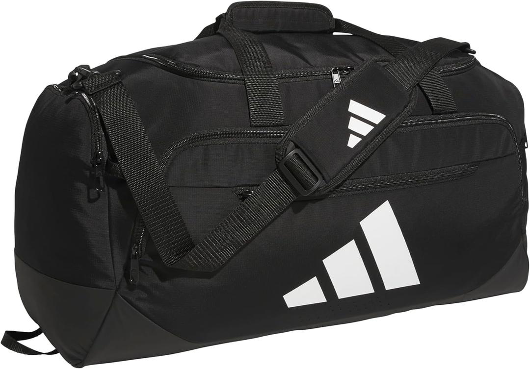 adidas Defender 5.0 Duffel, Durable Travel Gym Sports Bag for Men and Women (Black)