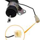 16851-60014 Fuel Shut Off Solenoid Compatible with Kubota BX2230D BX1500D BX1800D RTV900R RTV900T B7410D Z482 Z602 D722 D902 D782 D622 Z402 Replacement for 16851-60012 052600-4531 12VDC