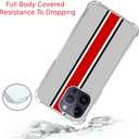 Ohio State Helmet Stripes Phone Case Compatible with iPhone 13 Pro MaxOhio State Helmet Stripes Trendy Cool Teen Silicone Shockproof TPU Bumper Case for iPhone 13 Pro Max