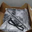 YAOHUOO Printer Stand with Power Outlet/Fabric Drawers, Printer Cabinet with Storage Shelf and Rolling Shredder Stand, Printer Table for Home Office, 22.8"15" Rustic Brown