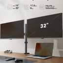 ErGear Dual Monitor Stand, Heavy Duty Adjustable Monitor Desk Mount for 2 Screens up to 32 Inches, Fully Adjustable Height, Tilt, Swivel, Rotate, Supports 17.6 lbs per Monitor Arm, Easy Installation