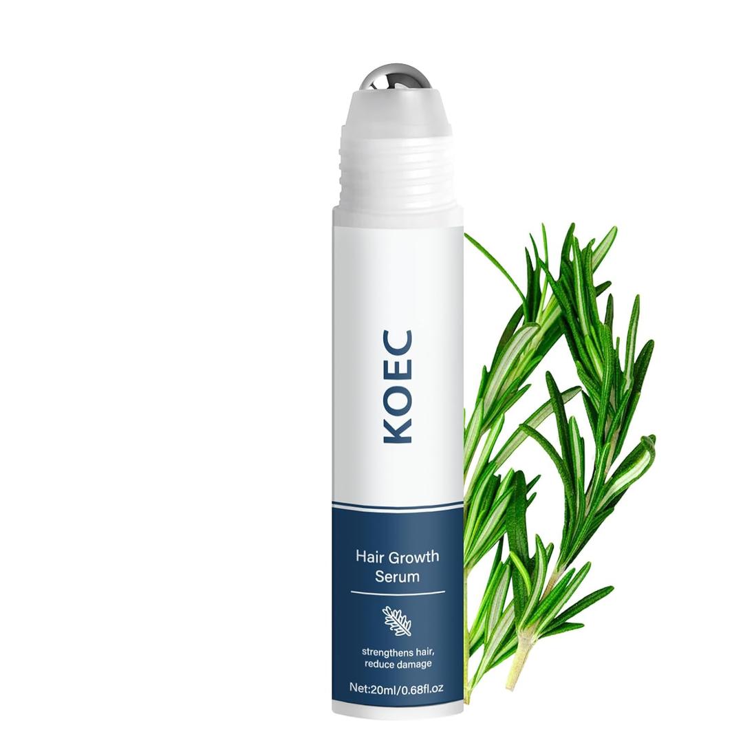 Hair Growth Essence Roll-On Bottle  3% Rosemary, 3% Redensyl, and 2% Anagain  Lightweight, non-greasy scalp essence, free of preservatives and sulfates  Suitable for both men and women (1) (0.84 Fl Oz (Pack of 1))