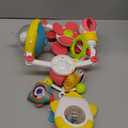 Musical Baby Stroller Arch Toys, Travel Car Seat Toys, Baby Play Arch Crib Accessory Toys, Mobile for Bassinet, Pram Activity Arch Bar Toys for Babies Infants, red (Space Yellow)