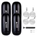 Leader Accessories Inflatable Boat Fenders Bumpers 4 Pack (Black 10"x26")
