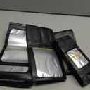 Zonon 400 Piece Black Plastic Bags 4 Sizes Self Sealing Sealable Treat Bags for Packaging Food Storage Pouch for Sample Cookies Jewelry (Long Hole)