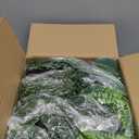 Palonu Artificial Hanging Plants for Shelf, 4 Pack Fake Potted Greenery Plant Faux Mandala Vine, String of Pearls, Ivy Vine,Persian Grass Fern in Pot for Desk Home Bathroom Farmhouse Room Table Decor