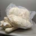 HOMBYS Glider Rocker Replacement Cushions 5 PCS with Storage Side Pocket, Velvet Fabric, Foam & Microfiber Filling, Non-Slip & Washable,Thickened & Supportive for Glider Rocking Chair (22"W*21.2"L, Cream White)