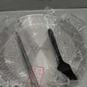 Al Pastor Skewer for Grill, Extra Large 13 Inch Gyro Pan with Fat Separator, Brazilian Spit Stand with 5 Spikes & 1 Brush, Stainless Steel Vertical Sticks for Shawarma, Chicken on Smoker Oven