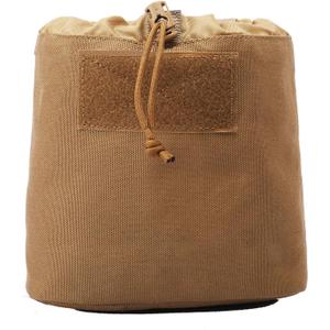 Xndsevo - Dump Pouch Tactical Belt Molle Mag Pouches, Roll Up Foldable Recovery Utility Magazine Tool Waist Storage Bag (desert)