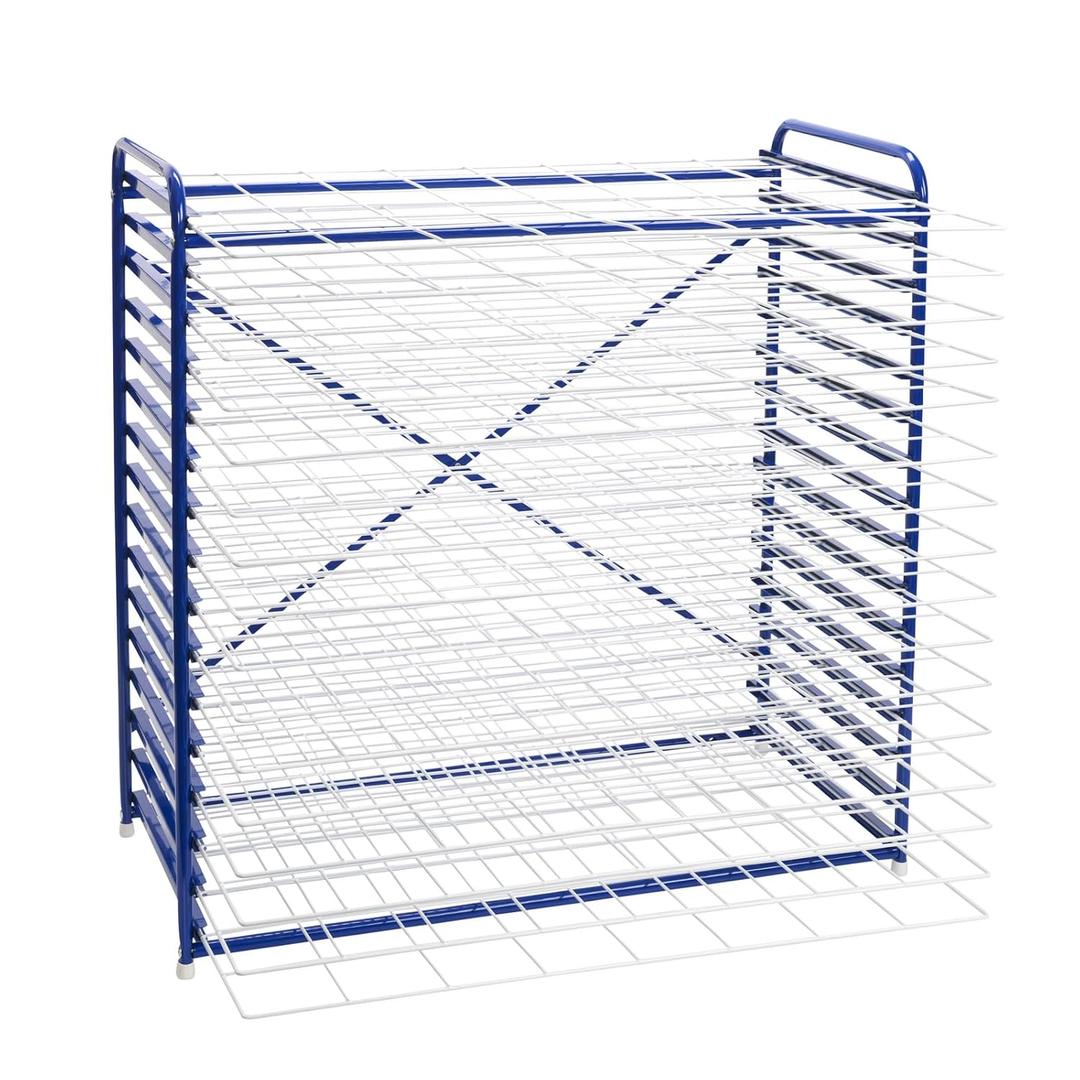 Colorations Art Drying Rack, Classroom Art Supplies, Tabletop or Wall Mount, School Art Drying Racks, Painting Stand, Studios, Homes, or Classrooms, Metal Shelves to Dry Paintings, 26" x 18" x 26"
