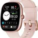 Fitness Tracker 2025 Ver. (Answer/Make Calls), 1.85" Smart Watch Fitness Watches for Women Men with 24/7 Heart Rate Blood Oxygen Monitor Sleep Tracker 100+ Sport Modes IP68 Waterproof (Pink)