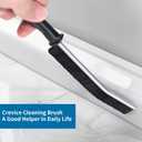 5 x Crevice Cleaning Brush Cleaning Tools Cleaning Supplies Grout Brush Scrub Brush Toilet Brush for Household Use for Cleaning Bathroom Kitchen 3 Pcs (Black)