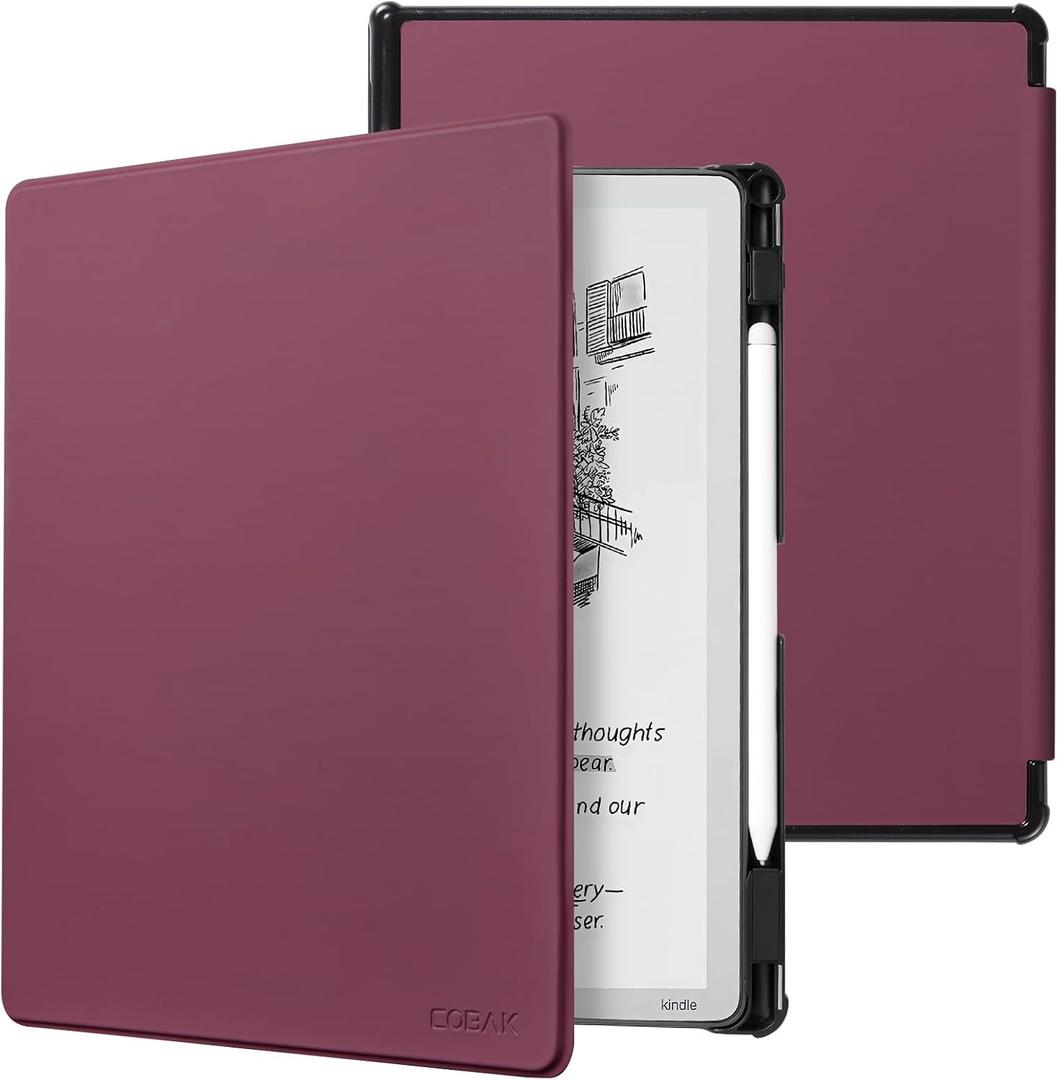 CoBak Case for 11" Kindle Scribe 3rd Generation 2025, Kindle Scribe Colorsoft - All New PU Leather Cover with Auto Sleep Wake, Pen Holder for Scribe 11" 2025 Released