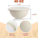 Wrova Wheat Straw Bowls with Lids Set of 4, Unbreakable Cereal Bowls 40oz, Microwavable Salad Container for Lunch Alternative to Plastic Bowl, Dishwasher Safe Bowl for Kitchen & Outdoor-Beige