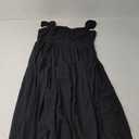 GRACE KARIN Womens Plus Size Summer Beach Boho Dresses Sleeveless Square Neck Smocked Ruffle Flowy Long Maxi Dress Black 2XL