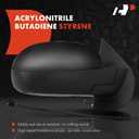 A-Premium Side View Mirror - Compatible with Chevy & GMC Models -Silverado 1500 2500 3500 HD, Avalanche, Suburban, Tahoe, Sierra, Yukon - 2007-2013 - Power Heated Manual Folding Passenger Side Mirror