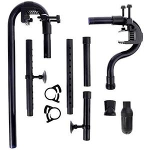 Canister Filters Intake Outlet Tube Fish for External Filter Replacement Accessories with Strong Suction Cups, 43.5cm, Black