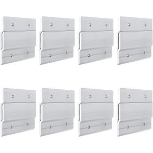 8 Pairs French Cleat Picture Hanger, 4 Inch Heavy Duty Aluminum Z Clips Mirror Hanging Hardware, Interlocking Wall Mounting Bracket Hardware for Hanging Painting, Mirrors, Panels, Artwork, Whiteboard