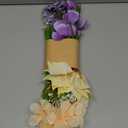 Floroom Artificial Greenery Stems Box Set, 45pcs with 9 Kinds of Faux Greenery Flowers Picks for DIY Bridal Bouquets Wedding Floral Arrangement Table Centerpieces, Lavender & Gold