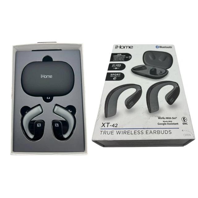 iHome XT-42 True Wireless Earbuds Sport Air Conduction EarHook Headphones
