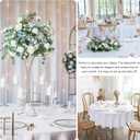 4 Pack Round Tablecloth 90 Inch White Polyester Washable Decorative Fabric Table Covers for Wedding Dining Table Buffet Parties Banquet Decor