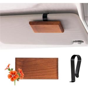 3 x Yuoyar Wood Car Scents Air Freshener Visor Clips Diffuser Odors Eliminator (Tuberose-scented, 1 Pack)