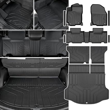 Floor Mats for Toyota RAV4 2013-2018 Gas Only, with Cargo Mat
Full Protection Mat Set with Cargo Liner, All Weather TPE, Non Slip & Odorless & Scratch Proof, RAV4 Gas Accessories
