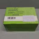 ECOLipak 100% Compostable 5 Compartment Plates, 100 Pack Disposable Compartment Paper Plates, 12.5 * 8.6 inch Biodegradable Sugarcane Plates, Eco-Friendly School Lunch Trays