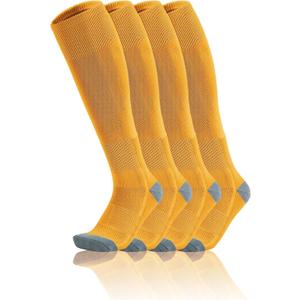 QBK Toddler Baseball Socks Youth Softball Tee Ball Kids Soccer Socks for Boy Girl 2 Pairs