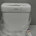 MOPALL Small Bathroom Trash Can with Lid, 2.6 Gallons / 10 L Slim Plastic Garbage Bin with Pop-Up Lid, Mini Waste Basket Can Dog Proof for Kitchen, Bedroom, Office, Laundry, Toilet, Rv, White