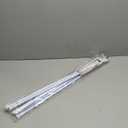 6 Pack Spring Curtain Rod Adjustable Length for Kitchen, Bathroom, Cupboard, Wardrobe, Window, Bookshelf DIY Projects (28" to 48"- 6 Pack, White)