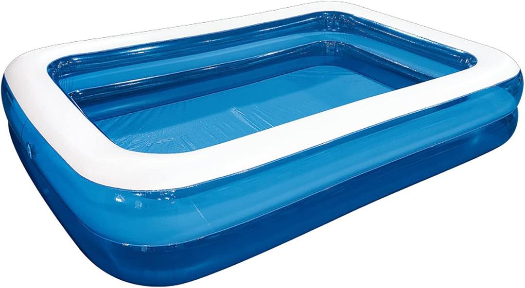 DIMAR GARDEN Inflatable Rectangular Swimming Pool for Kids or Adults (Max 79x59x203 Inch)