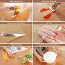 Warmstar Clear Table Cover Protector 24 x 48 Inch, 2mm Thick Plastic Table Cover Rectangle,PVC Clear Table Protector,Desk Protector Mat for Kitchen, Dresser, Writing DeskDining Room Table