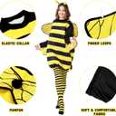 Max Fun Bee Costume for Adults Bumble Bee Dress Up Halloween Cosplay Accessories for Women (Yellow)