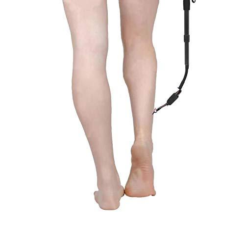 EASACE Razor Extension Shaver Handle with Adjustable Length for Leg, Body Shaver Handle Groomer, Hair Brush Handle for Wet or Dry Brushing, Multiple Functions Razor Shaver for Body(Black)