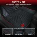 LASFIT Floor Mats&Trunk Mat for Toyota Camry 2025-2026 Hybrid/LE/SE/XLE/XSE, All Weather Custom Fit TPE Floor Liners for Camry 2025 Front & Rear Full Set Car Mats, Black.