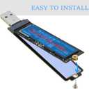 M.2 to USB Adapter, RIITOP NVMe to USB 3.1 Reader Card Compatible with Both NVMe (PCI-e) M Key SSD & (B+M Key SATA Based) NGFF SSD