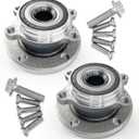 Pair 513253 FWD/AWD Front Wheel Bearing Hub Assembly Compatible with Audi A3 Q3 TT, Hub Bearing for VW Beetle CC EOS Golf GTI Jetta City Passat 06-22, R32 Rabbit 06-09, for Tiguan 09-17, 5 Lug w/ABS (OE Size)