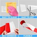Duzzy Flexible Baseboard Molding Trim, 4 Inch(W) x 20 Feet(L) Peel and Stick Rubber Wall Trim Molding, Self-Adhesive Vinyl Wall Base Cove Base