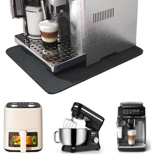 Kitchen Appliance Sliders 360 Degree Rotation Moving on Counter, Appliance Slider Cut to Fit, Mat for Kitchenaid Mixer with Kitchen Accessories,Appliance Mover for Espresso Machine, Food Processor (Black-1 Pack)