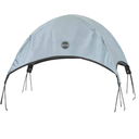 K&H Pet Products Outdoor Elevated Dog Cot Canopy, Cooling Sun Tent Shades Pets, Washable, Water-Resistant, Designed to Fit K&H Large Elevated Dog Cots (Sold Separately) - Large 42 X 30in Gray
