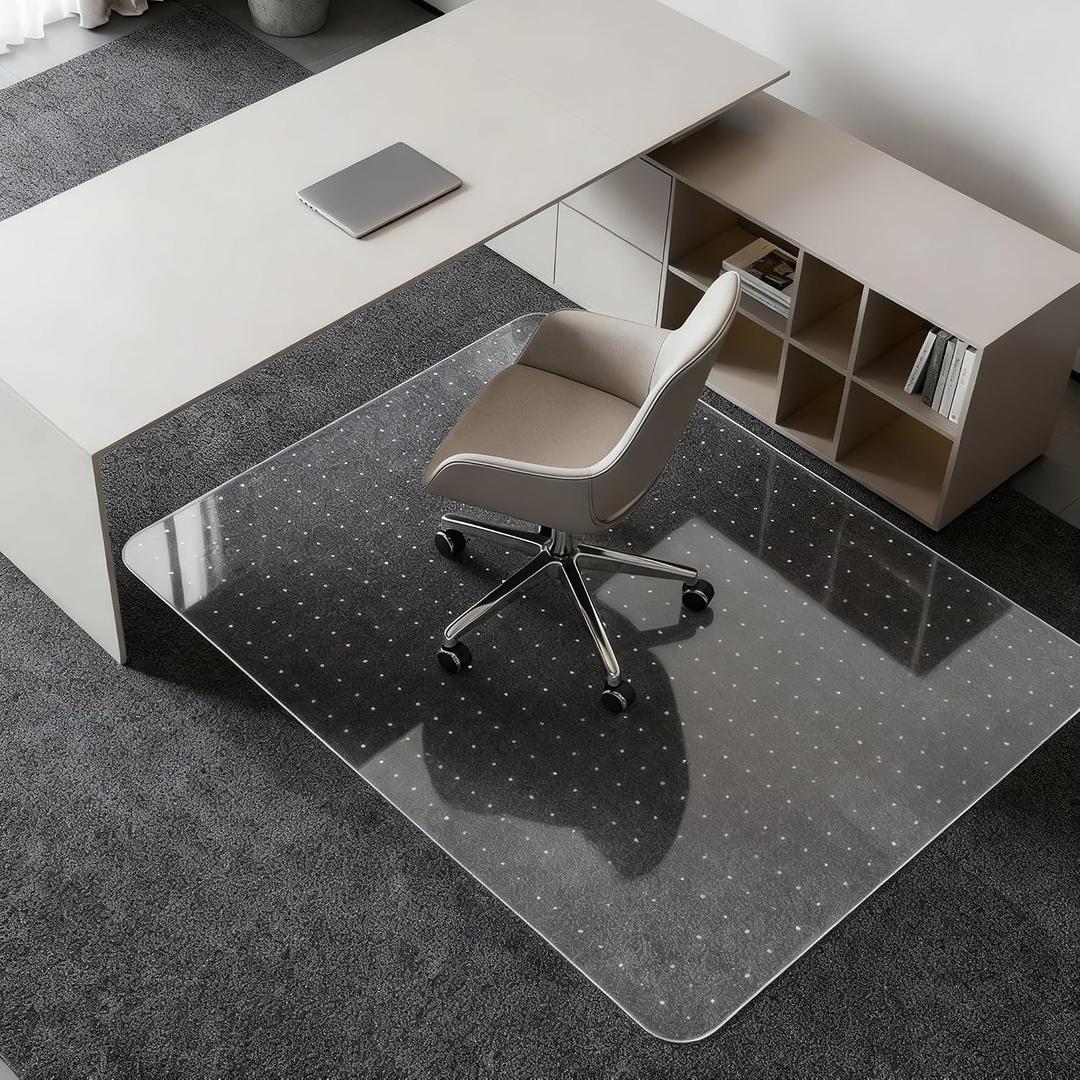Kuyal Desk Chair Mat for Carpet, 36'' x 48'' Rectangle
Transparent Mats for Chairs Good for Desks, Office and Home, Easy Glide, Protects Floors for Low and No Pile Carpeted Floors