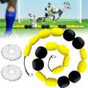 Goalkeeper Trainer w/2 Water Bag,Improve Reflex and Agility w/Single Line Deflector,Deflection Equipment for Soccer,Multiple Refraction Angles (2.5m)