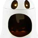 Mud Pie Open Mouth Light Up Musical Candy Container, Ghost, 6" x 4"dia