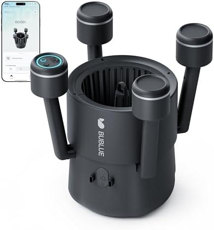 BUBLUE F10 Robotic Surface Skimmer, Pool Cleaner with Powerful Suction, Dual Motor, 5L Filter, Dual Cleaning Modes, Smart App Control, One-Tap Docking, LED, AI Navigation, for Pools up to 538 Sq.Ft.