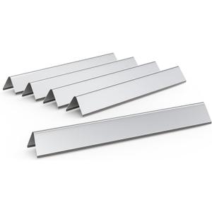 SafBbcue 24.5" Flavorizer Bar Replacement for Weber 7539 7540 Genesis 300 Series E-310 E-320 S-310 S-320 EP/CEP 310 & 320 (with Side Mounted Control Panels), 5-Pack Stainless Steel Flavor Bars